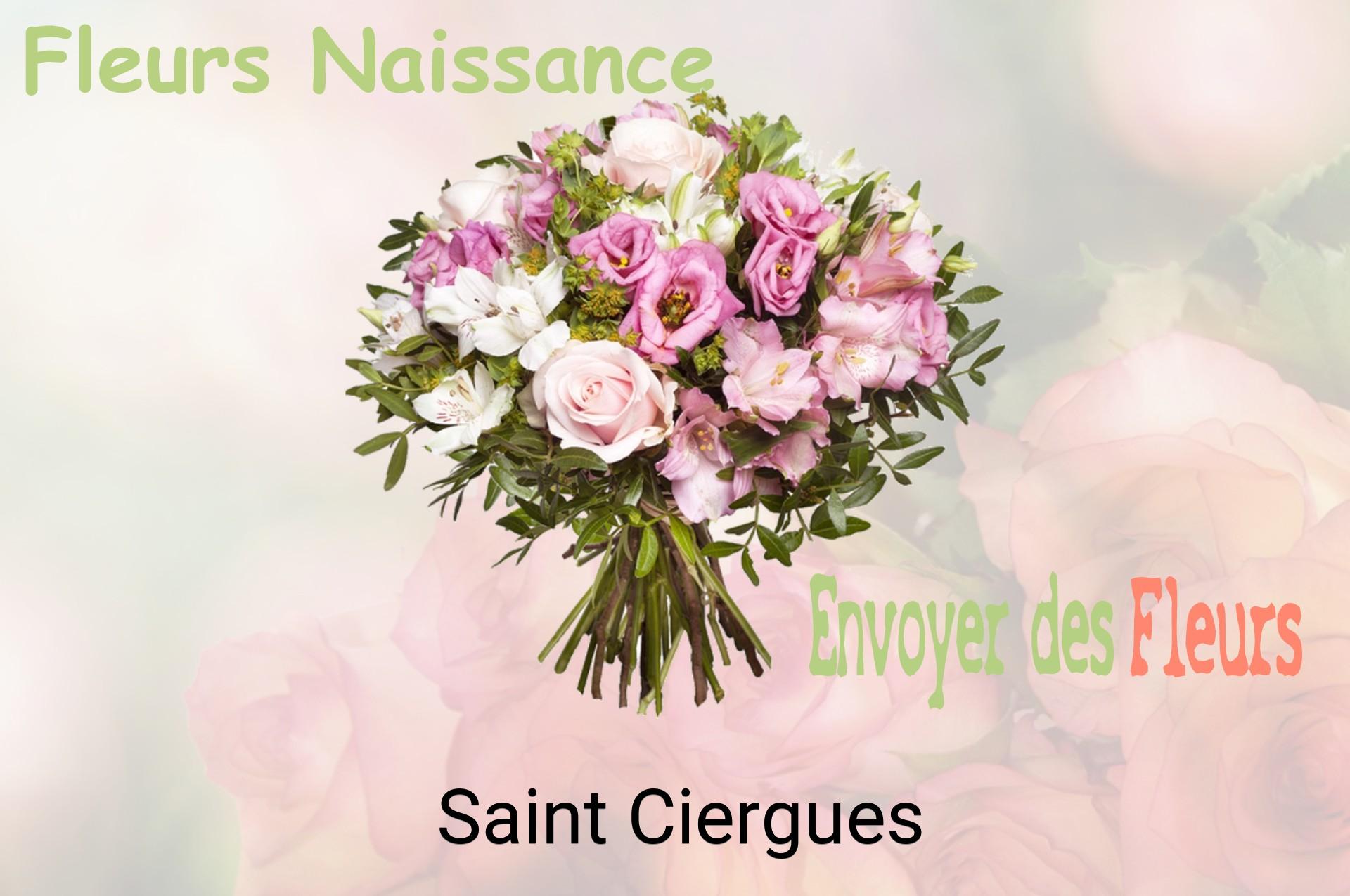 Bouquet de fleurs de naissance livré à Saint-Ciergues